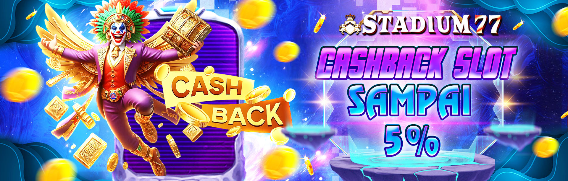 CASHBACK SLOT UP TO 5%	